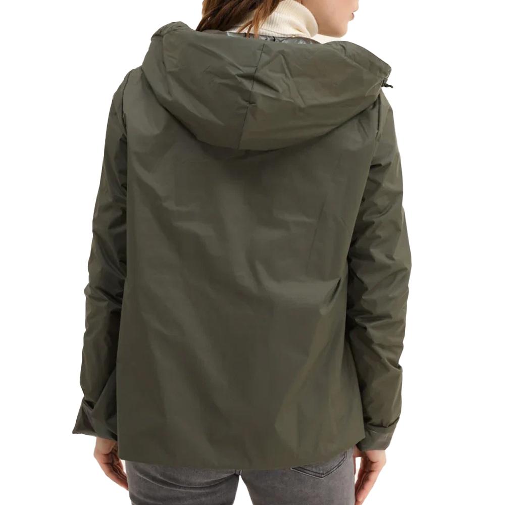 Veste Imperméable Kaki Femme Laura Jo Mi-saison Court vue 3