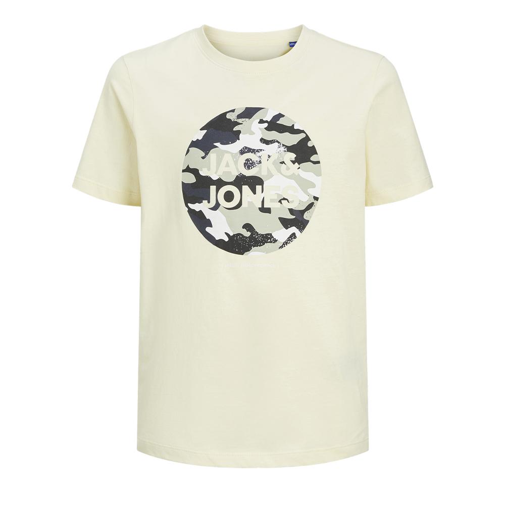 T-shirt Jaune Garçon JACK & JONES 12264215 pas cher