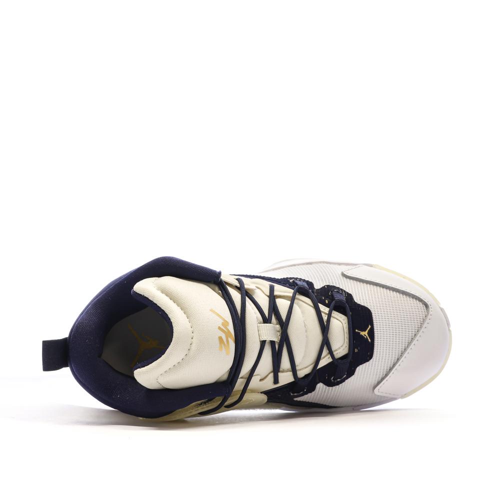 Chaussures de Basketball Beige/Bleu Garçon Nike Jordan Zion 1 vue 4