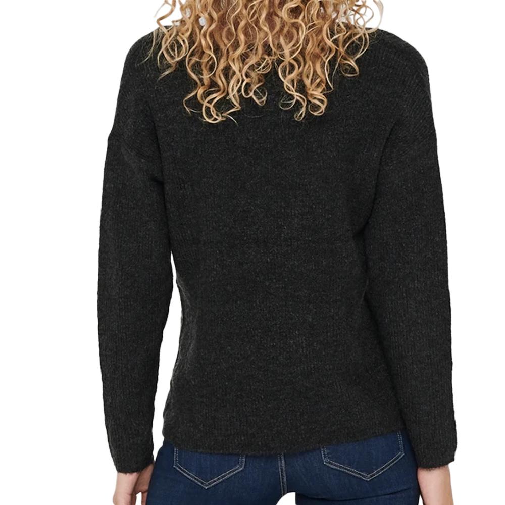Pull Gris Femme Only Camilla V-neck vue 2