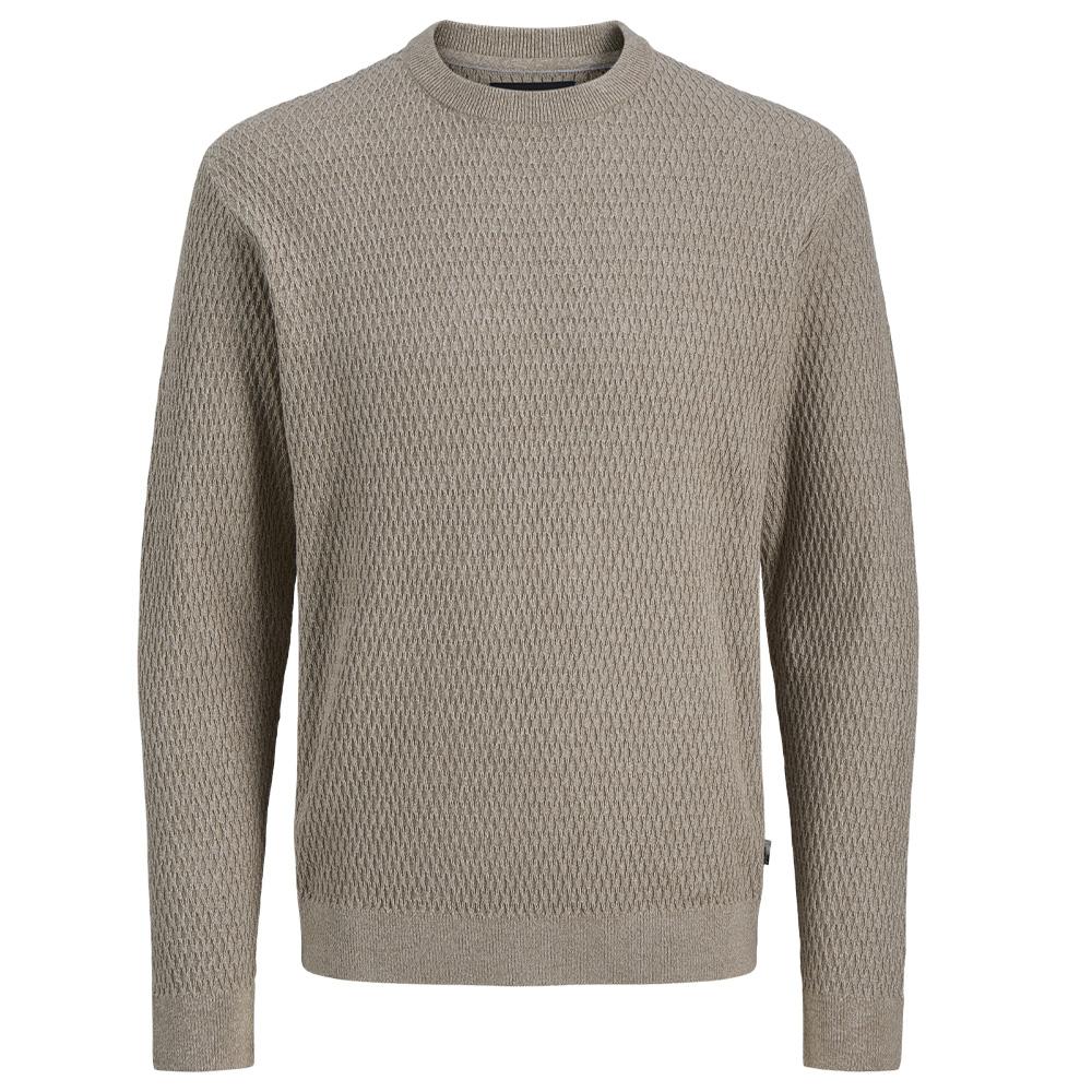 Pull Gris Clair Homme Jack & Jones Reagan pas cher