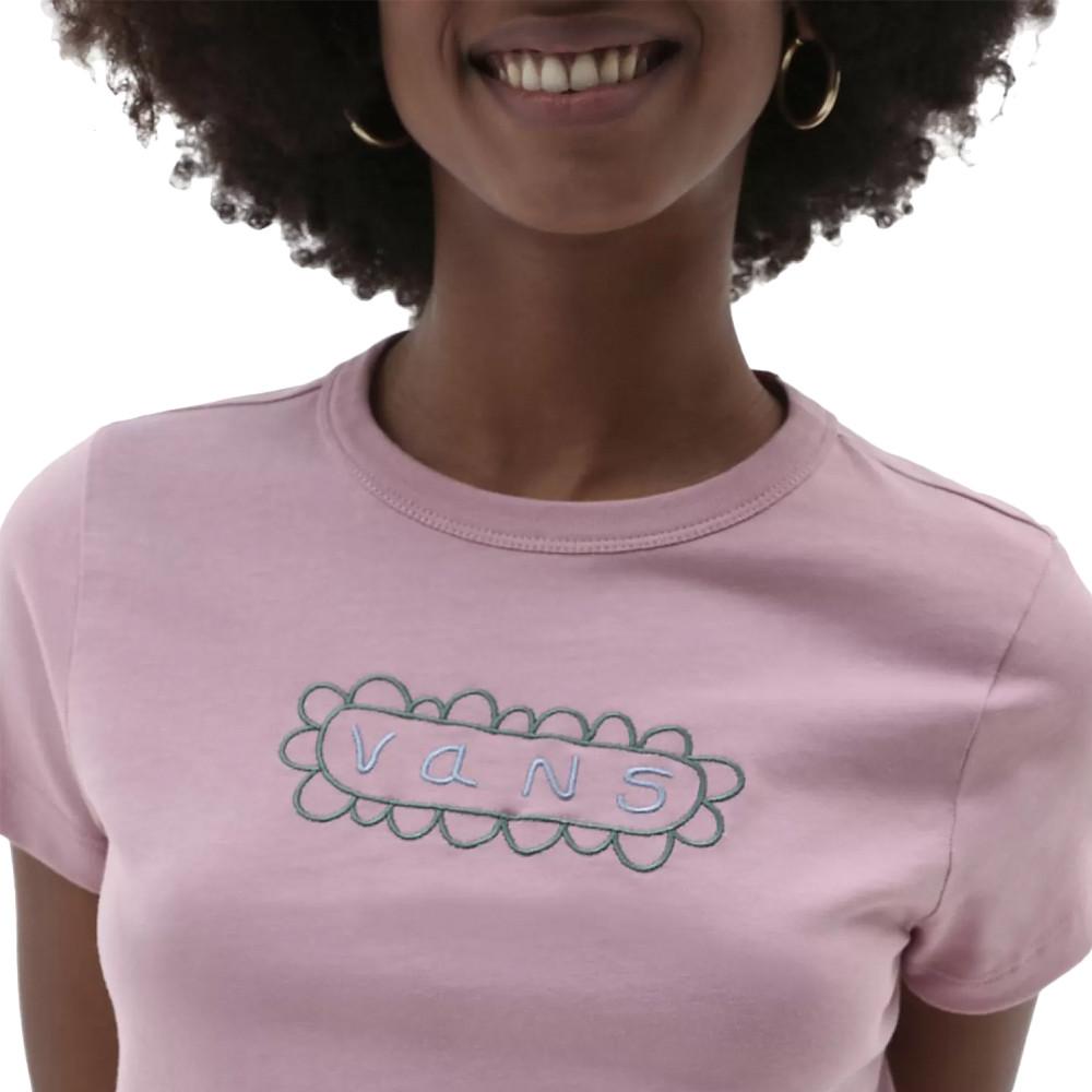 T-shirt Rose Femme Vans Lange Mini vue 3