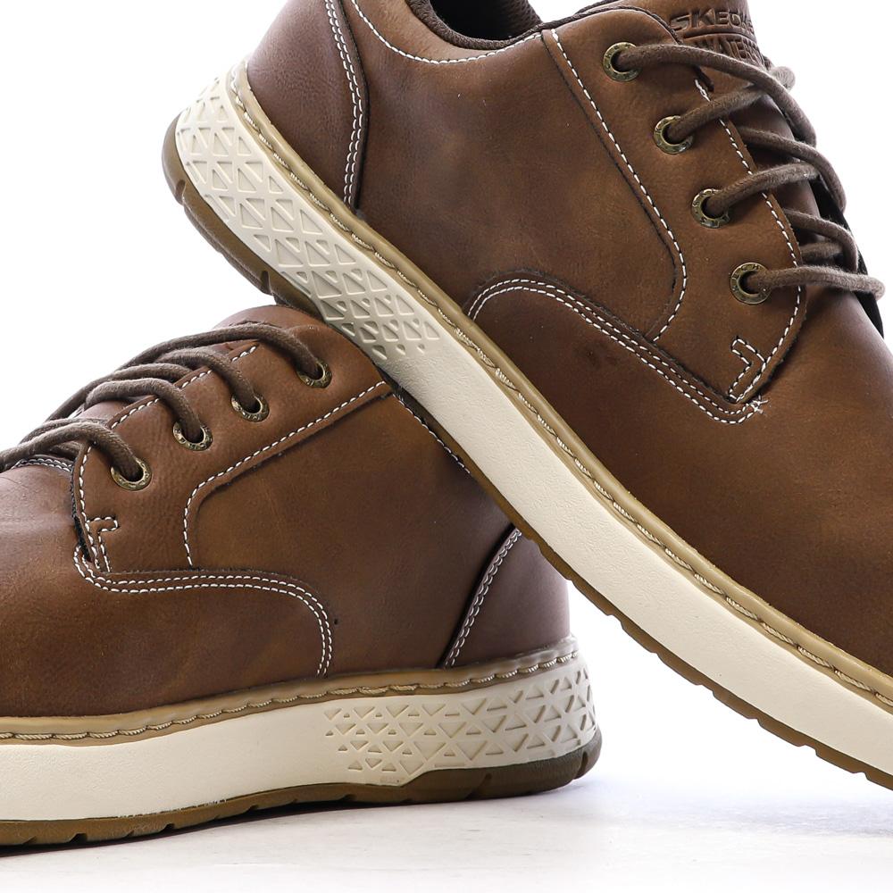 Baskets Marrons Homme Skechers Garlan vue 7