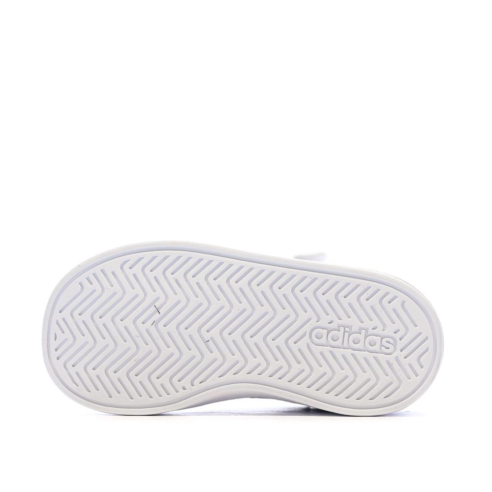Baskets Blanche/Noir Fille Adidas Grand Court 3.0 Girls vue 5