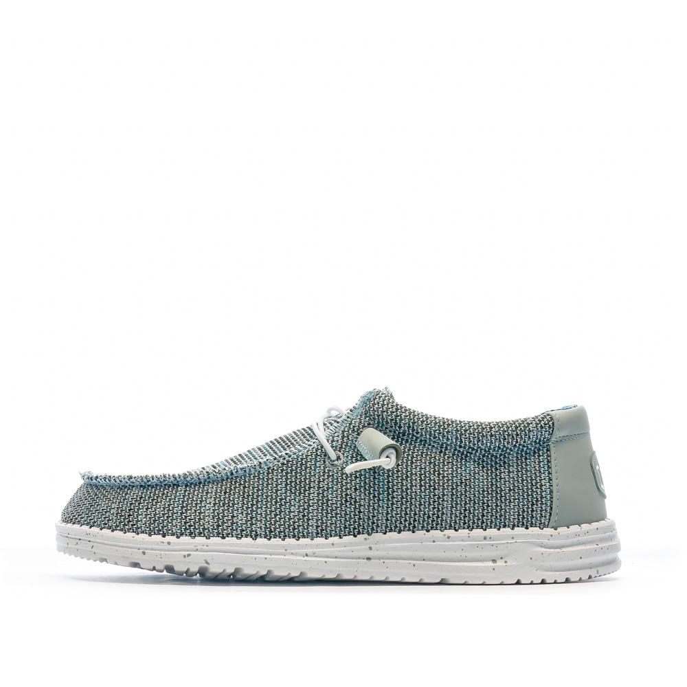 Chaussures Gris/Bleu Homme Hey Dude Wally So pas cher