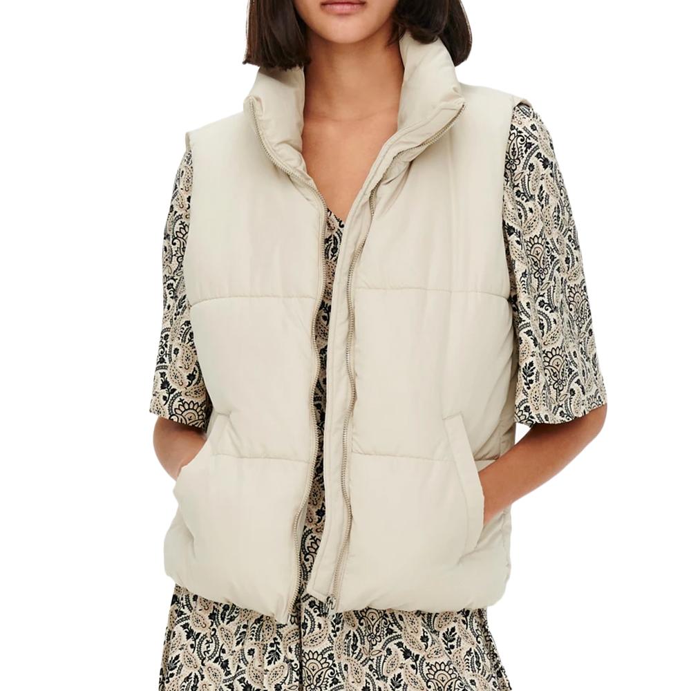 Doudoune sans manches Beige Femme JDY Newerica pas cher