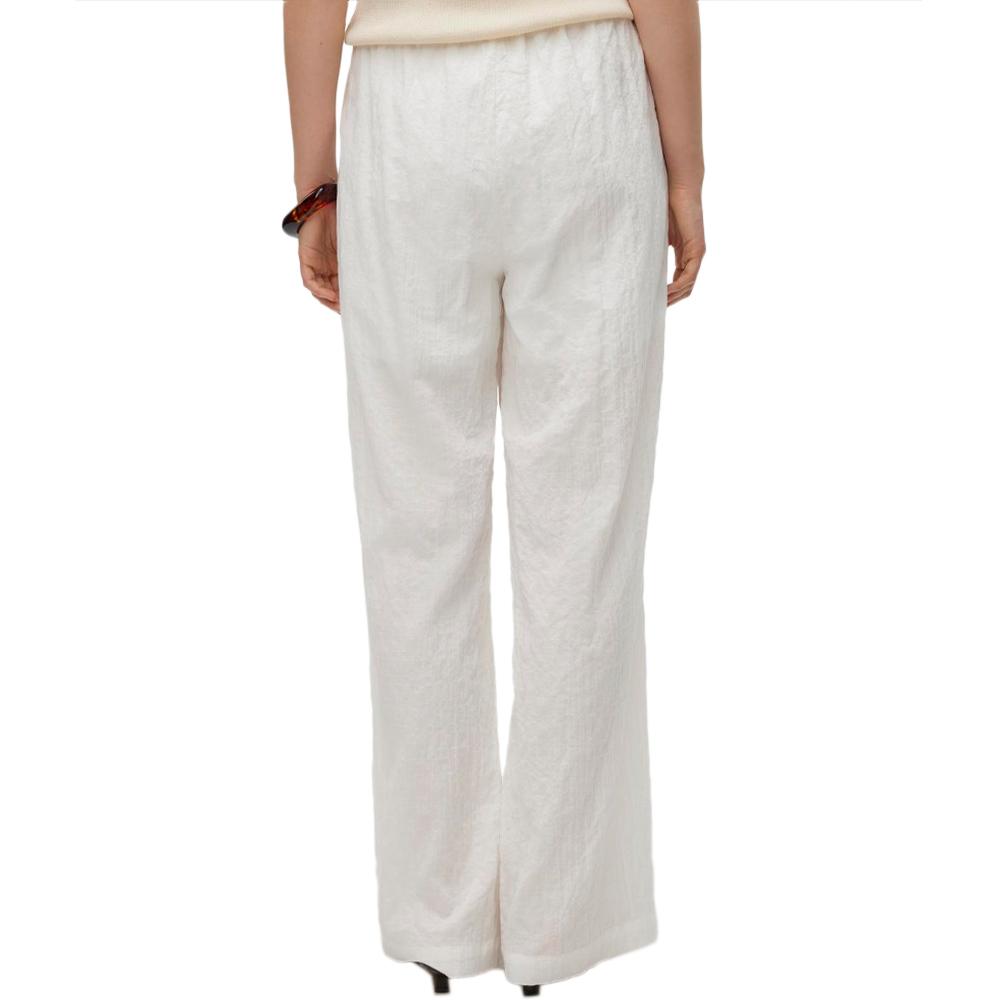 Pantalon Toile Blanc Femme Vero Moda Viola vue 2