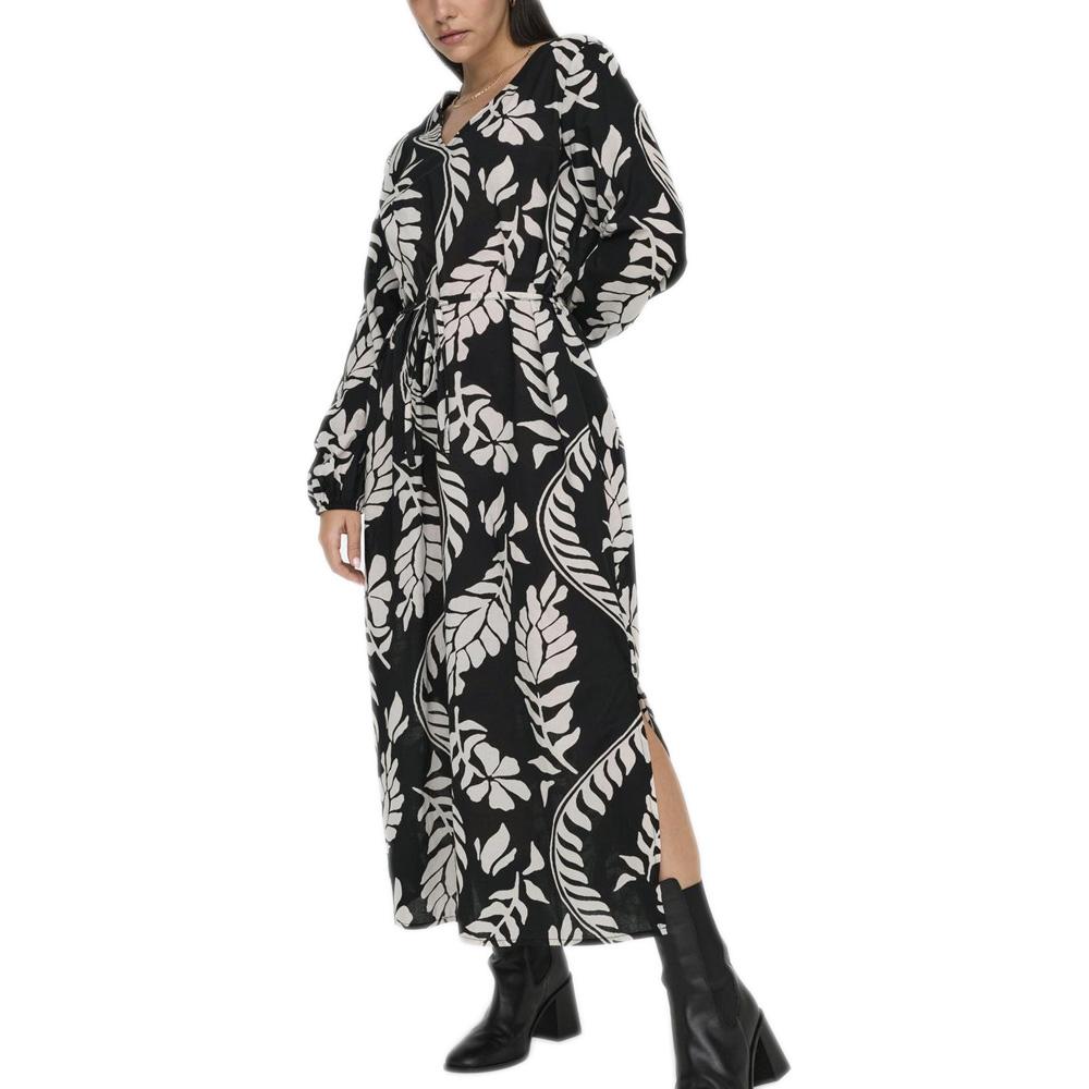 Only Anna Women's White/Black Dress affordable