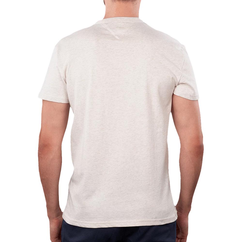 T-shirt Ecru Homme Tommy Jeans Reg Badge vue 2