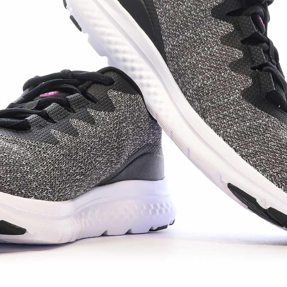 Zapatillas Running Under Armour Charged Gris/Morado, Mujer ver 7