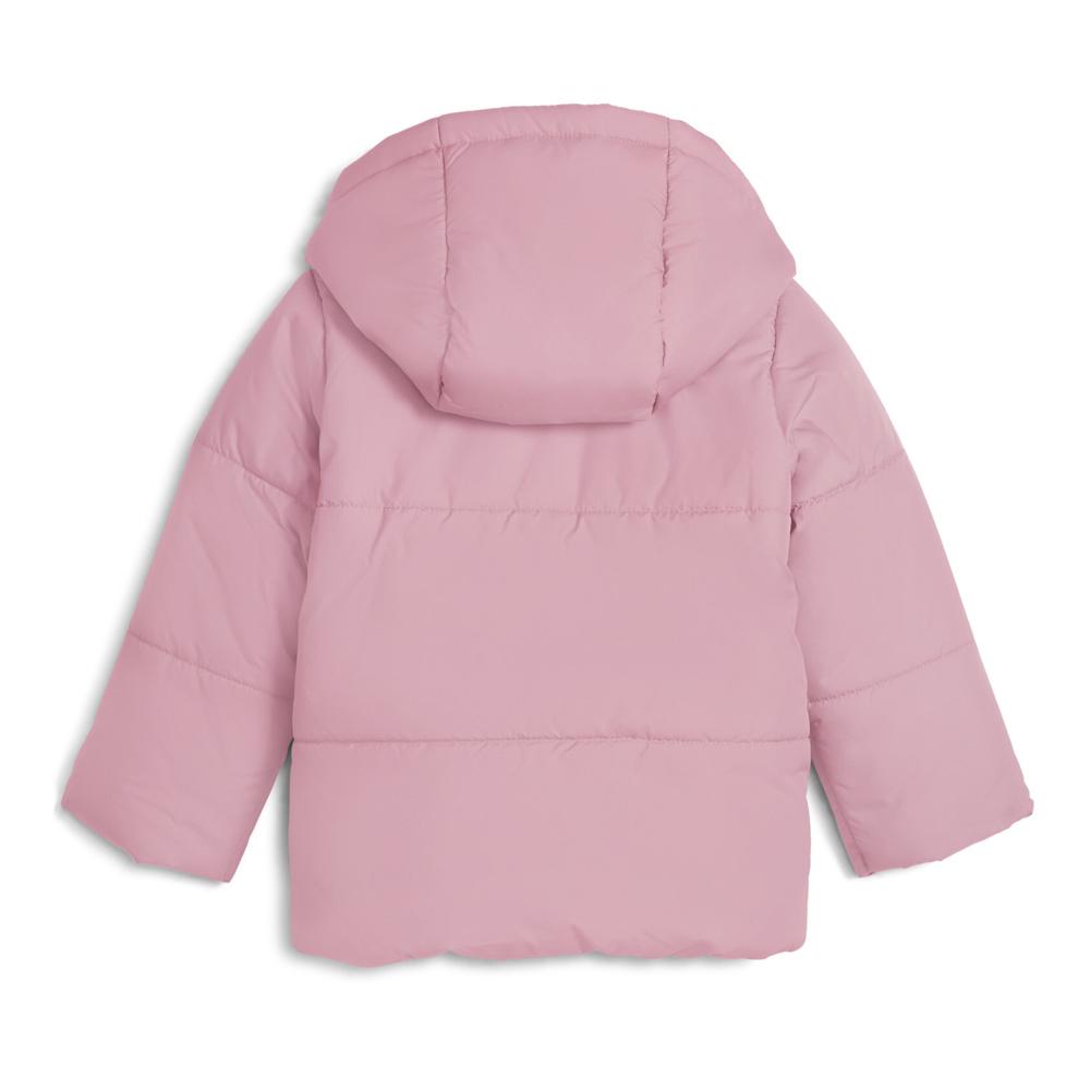 Chaqueta acolchada rosa para niña Puma Minicats con capucha ver 2