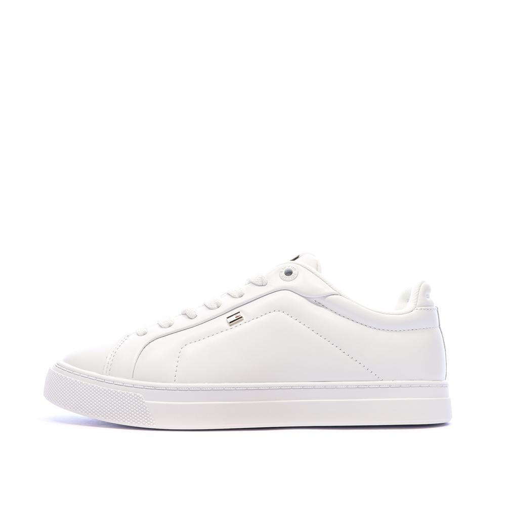 Baskets Blanches Femme Tommy Hilfiger Icon Court pas cher