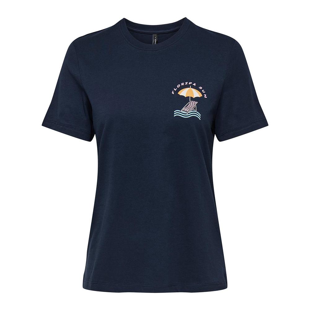 T-shirt Marine Femme Only Rosemary pas cher