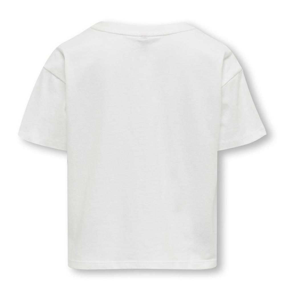 T-shirt Blanc/Vert Fille Only Kogmaiken vue 2