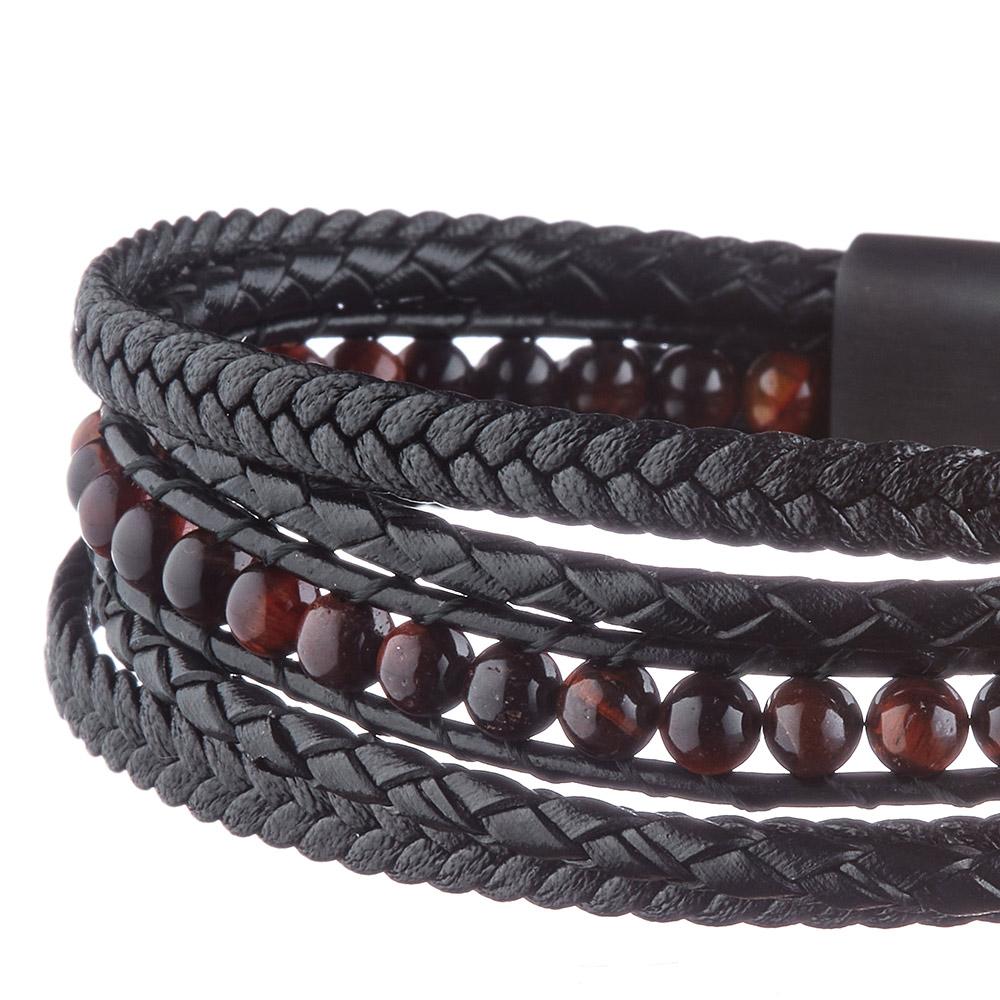 Bracelet Noir Homme Geographical Norway 315043 vue 3