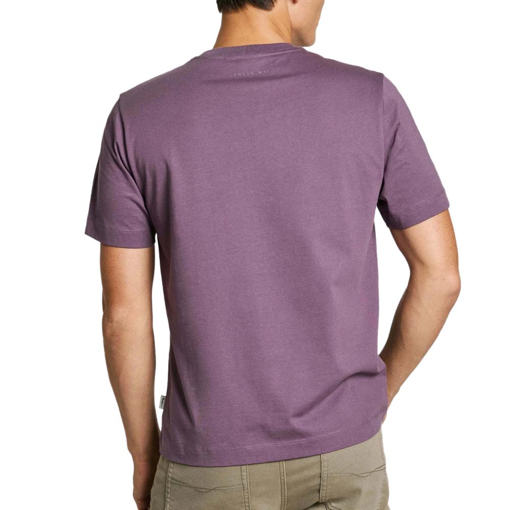 T-shirt Violet Homme Pepe jeans Connor vue 2