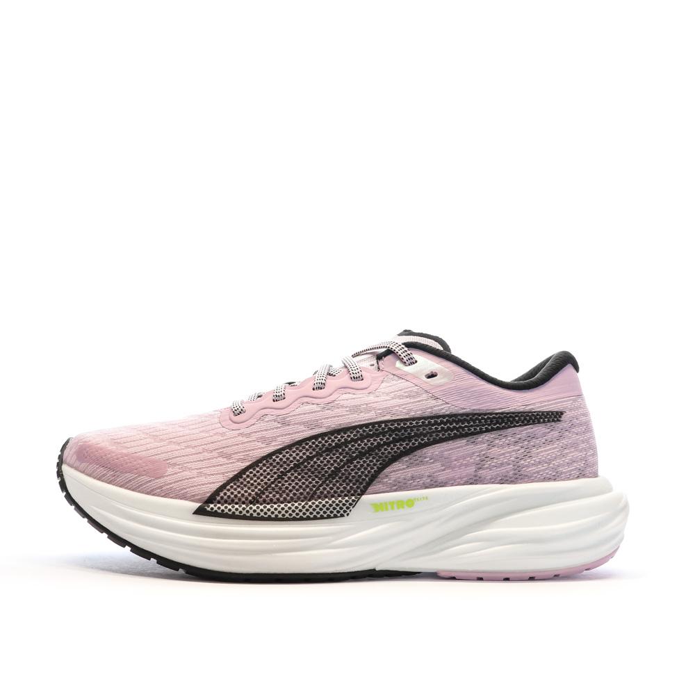 Chaussures de running Noires/Oranges Femme Puma Deviate Nitro 2 pas cher