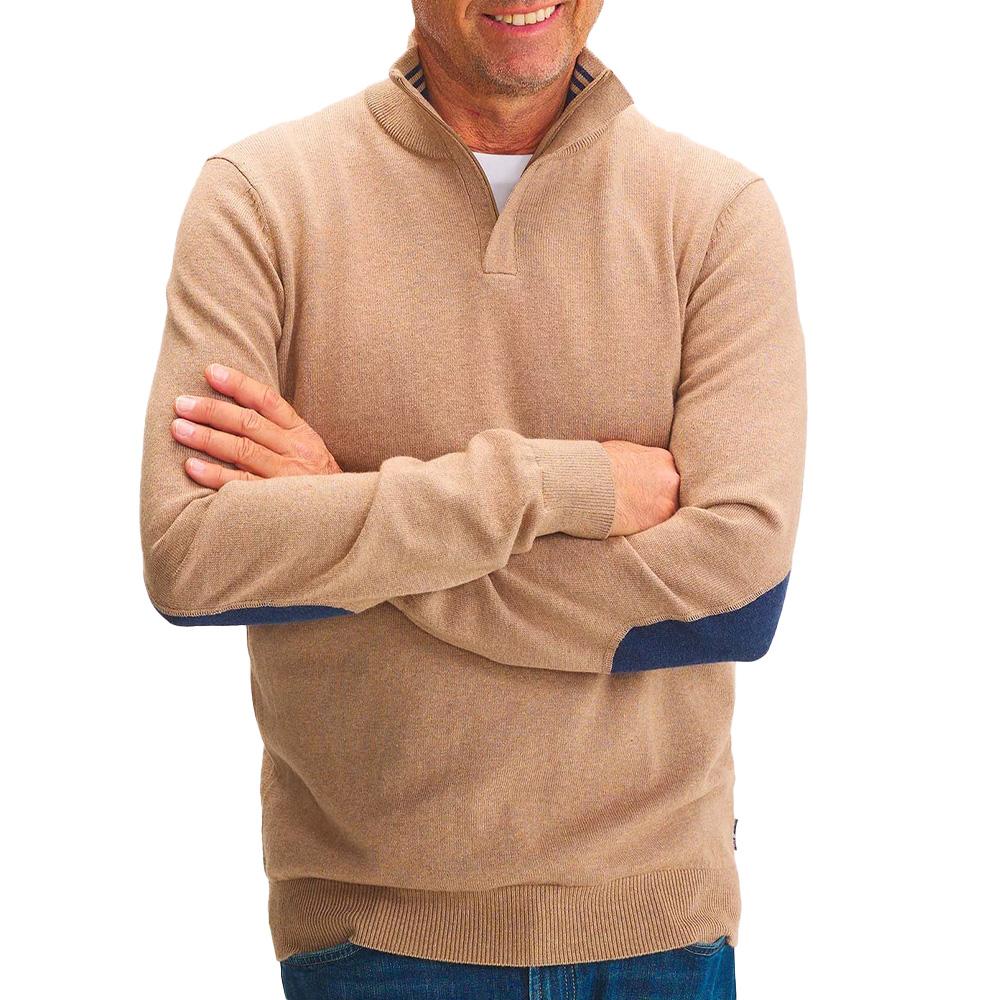 Pull Beige Homme TBS Pull MALIK pas cher