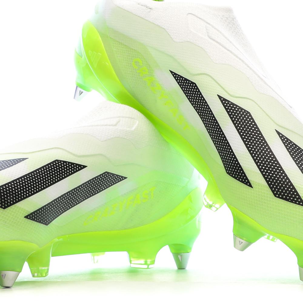 Chaussures de Foot Blanc/Jaune Adidas X Crazyfast.1 Ll SG vue 7