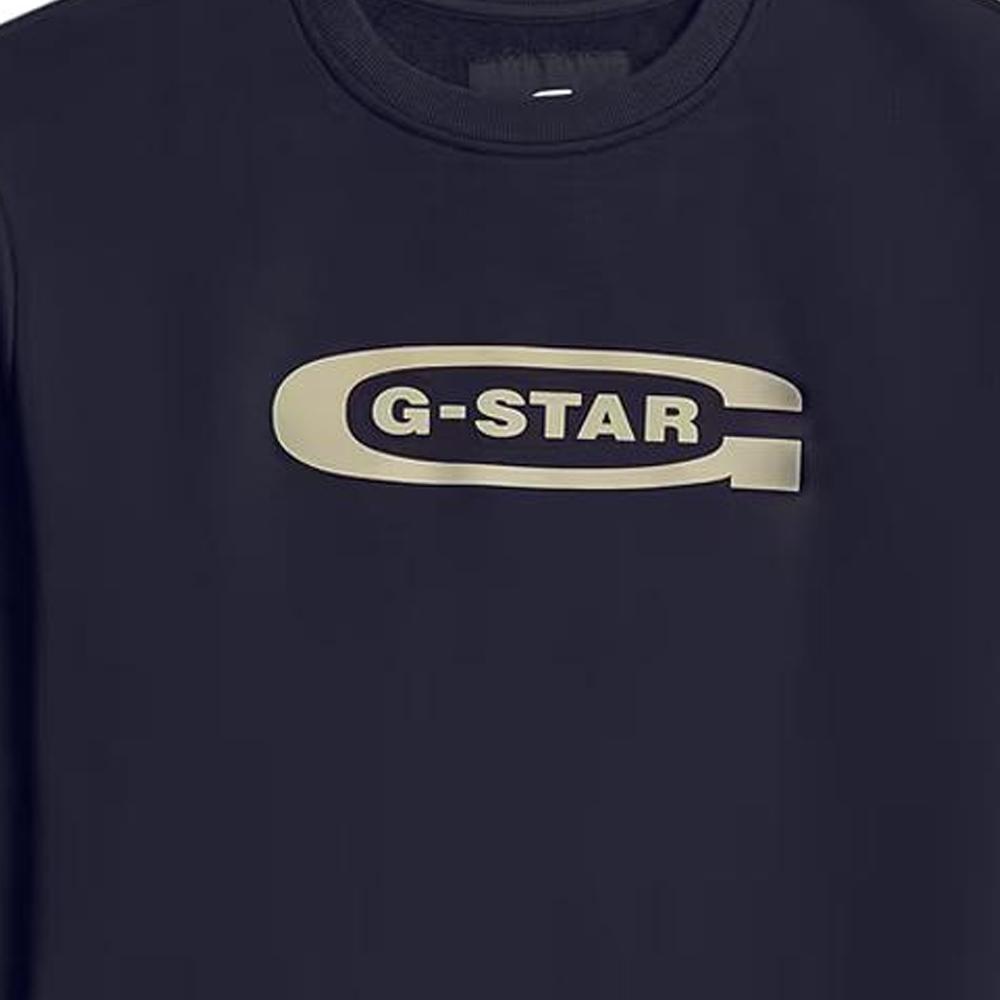 Sweat Marine Homme G-Star RAW Old Skool vue 2