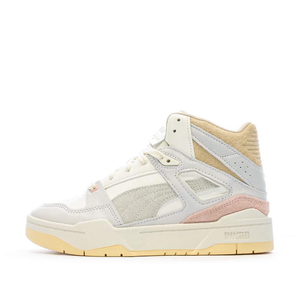 Baskets Blanc/Bleu Femme Puma Thrifted pas cher