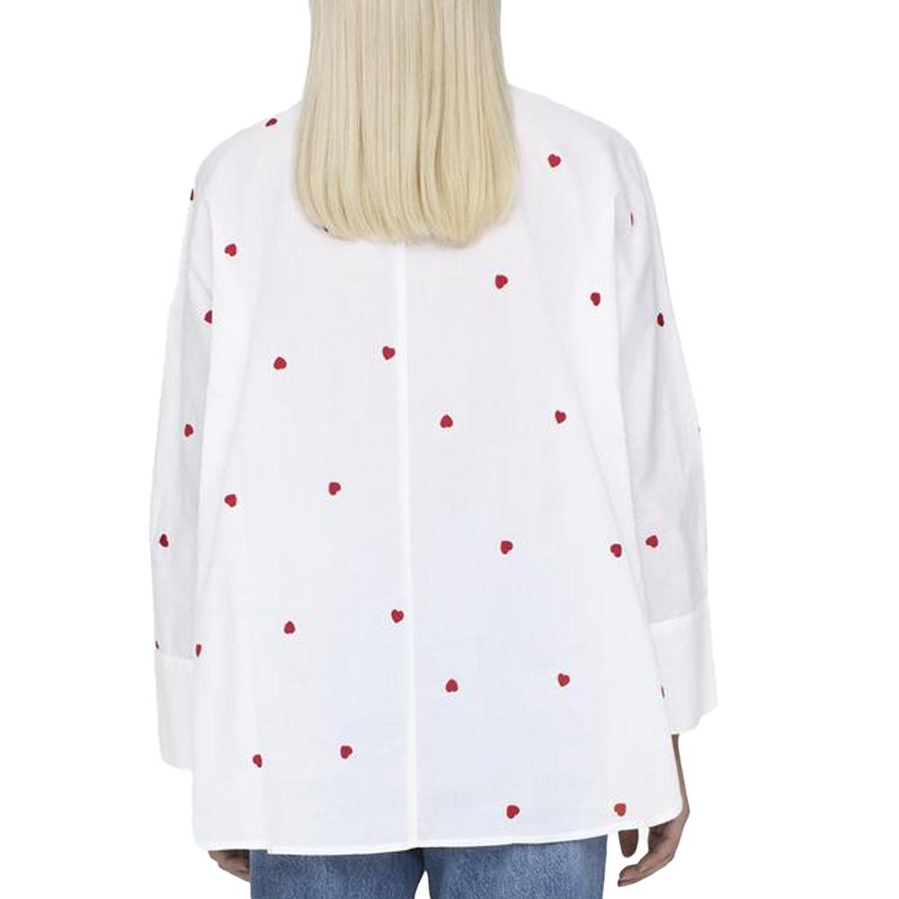 Chemise Blanche/Rouge Femme Only New vue 2
