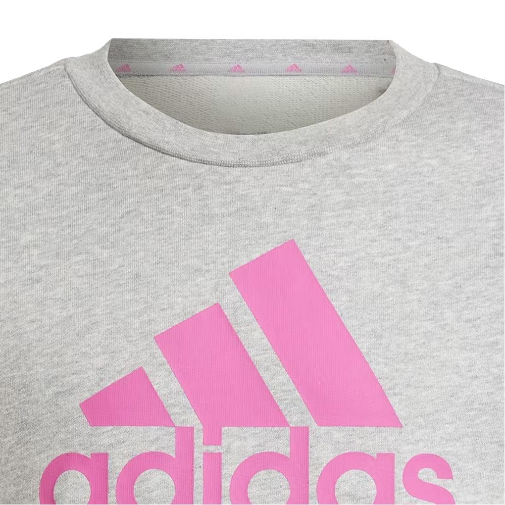 Sweat Gris Fille Adidas IC6118 vue 2