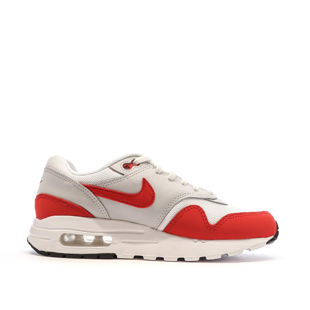 Baskets Blanches/Rouge Garçon Nike Air Max 1 vue 2