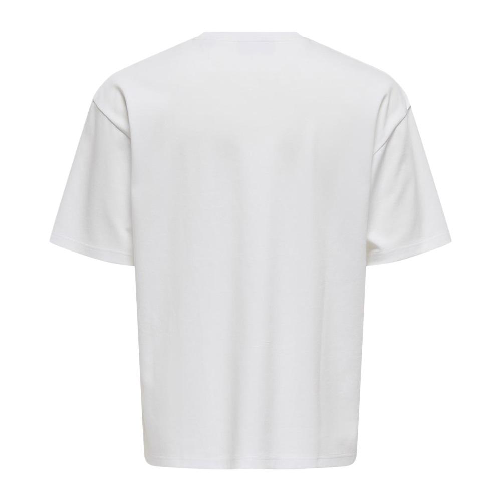 T-shirt Blanc Homme Only & Sons Caspian vue 2