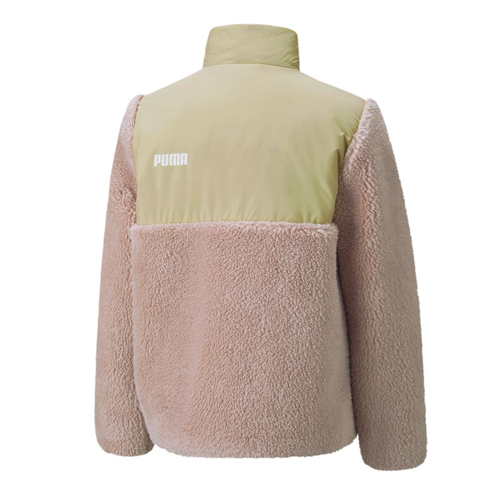 Veste Rose/Beige Fille Puma Sherpa vue 2