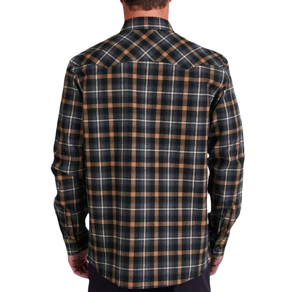 Chemise Manches Longues Noir Homme Salty Crew Flannel vue 2