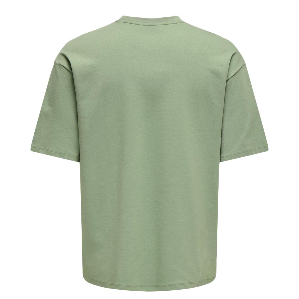 T-shirt Vert Homme Only & Sons Caspian vue 2
