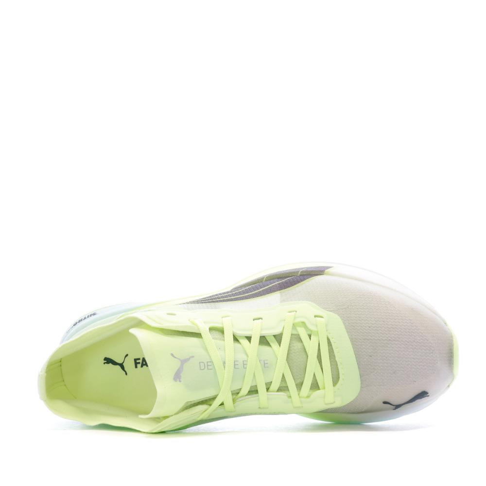 Chaussures de running Jaunes Femme Puma Deviate Nitro Elite vue 4