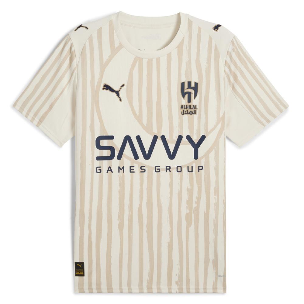 Al-Hilal Maillot Réplica Blanc/Beige Homme Puma Kidsuper pas cher