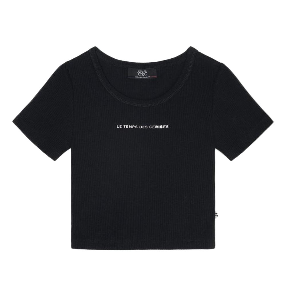 T-Shirt Noir Fille Le Temps Des Cerises Yukongi pas cher