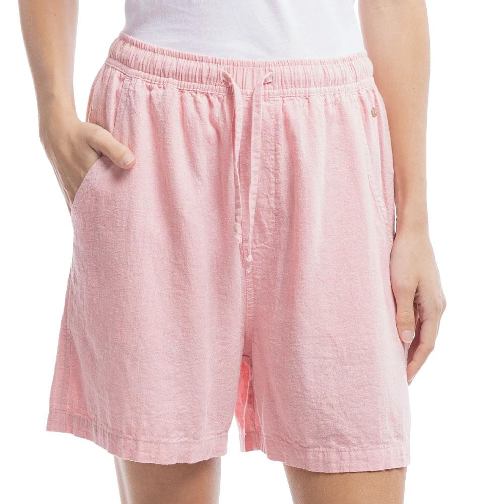 Short en Lin Rose Femme Teddy Smith Jett Linen pas cher