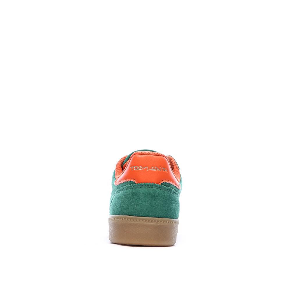 Baskets Vert Foncé/Orange Femme Teddy Smith 120235 vue 3