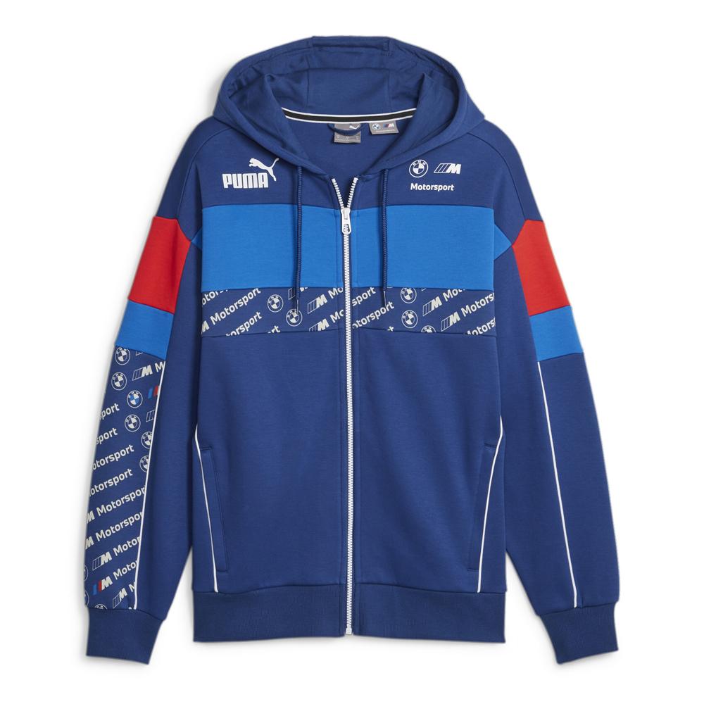 Sweat Zippe à Capuche Bleu Homme Puma Bmw 621866 pas cher