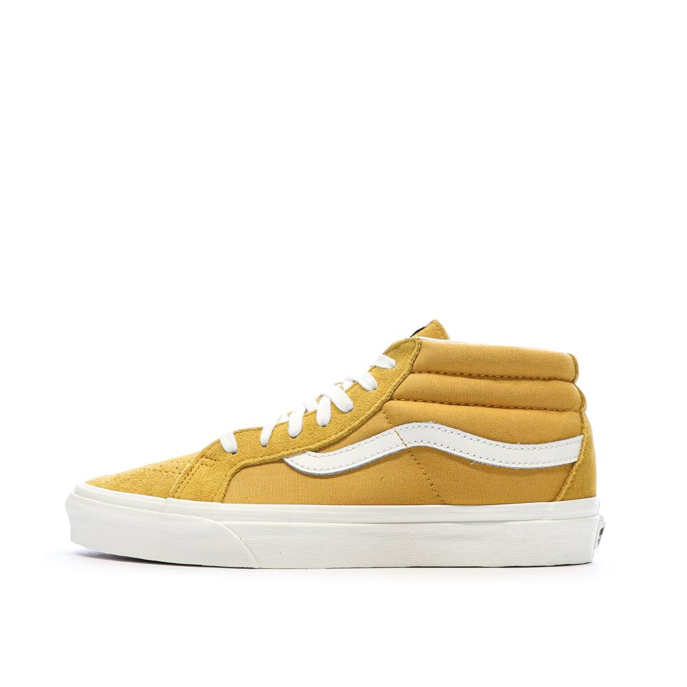 Baskets Jaune Homme Vans Sk8-mid Reissue pas cher