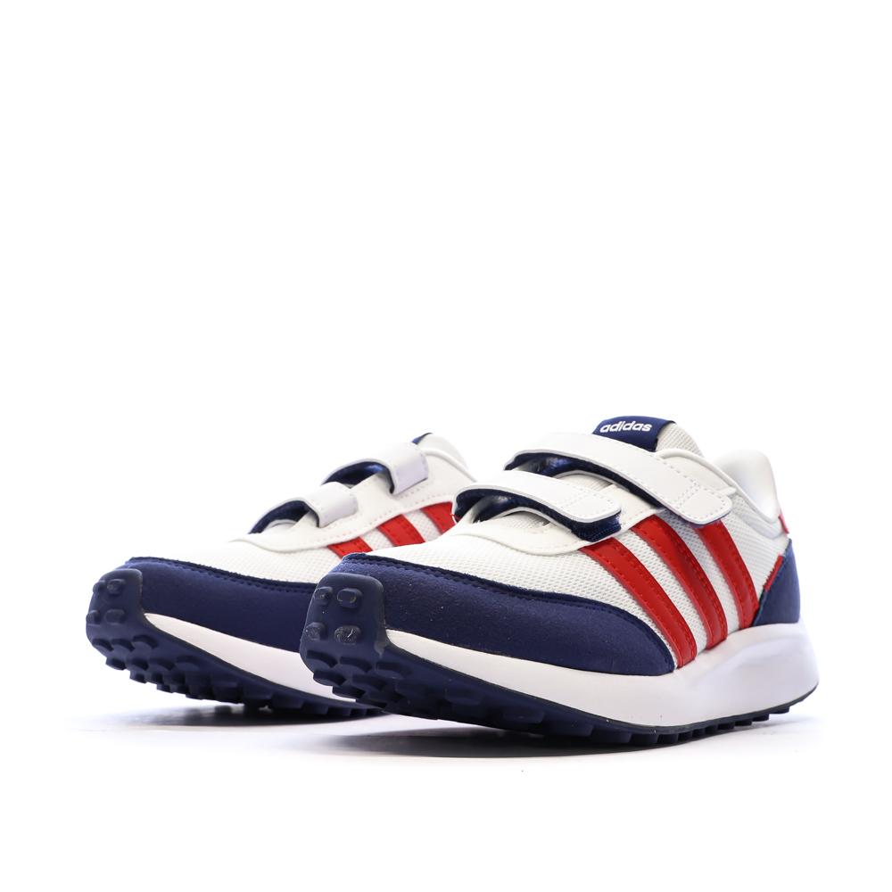 Baskets Blanches/Bleu/Rouges Garçon Adidas Run 70s vue 6