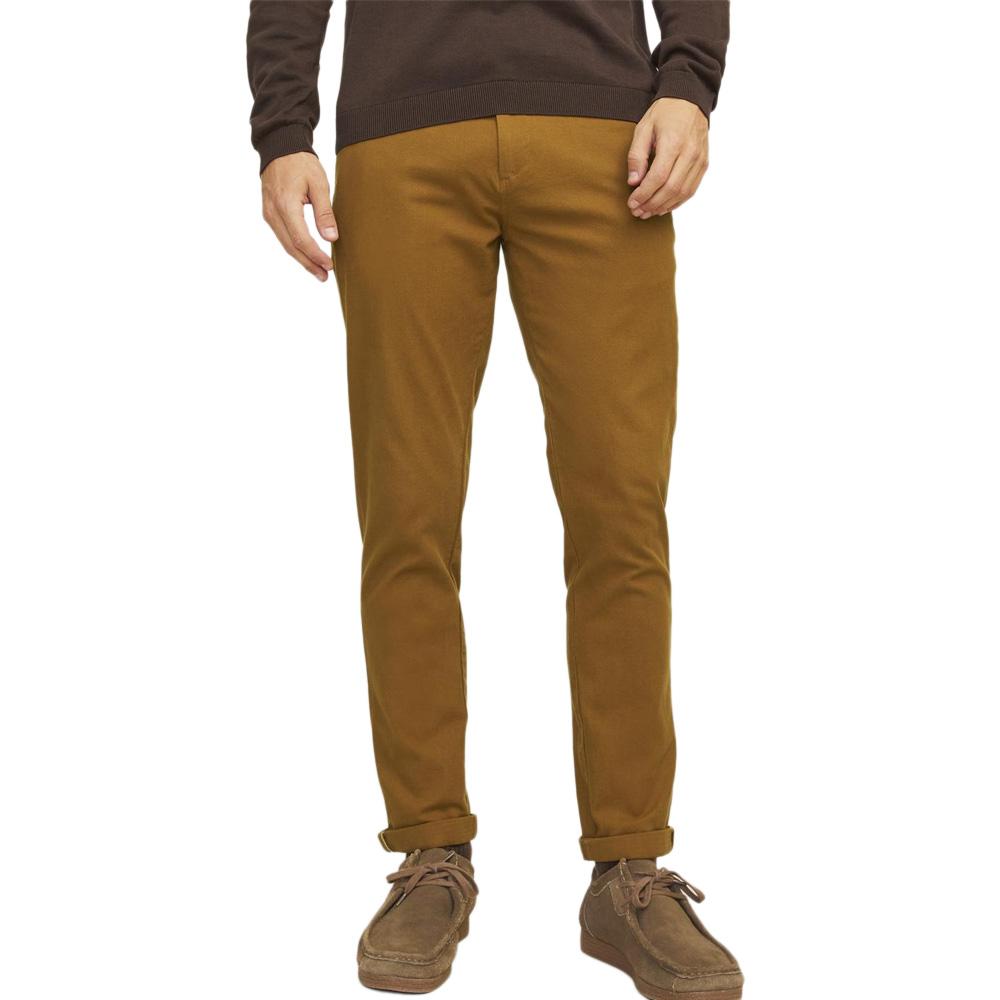 Pantalon fluide Marron Homme Jack & Jones Marco Fury pas cher
