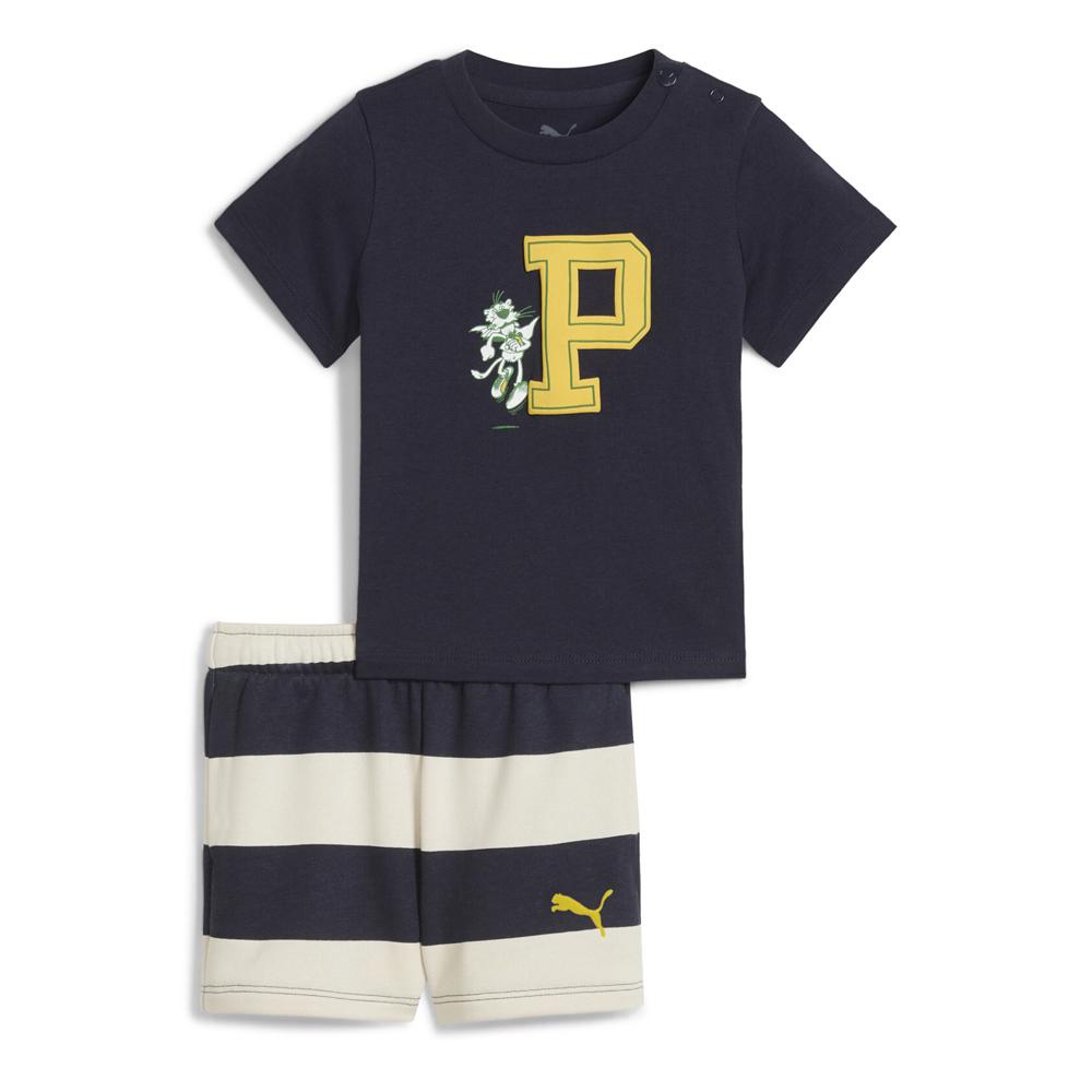 Ensemble Marine/Blanc Garçon Puma 630986 pas cher