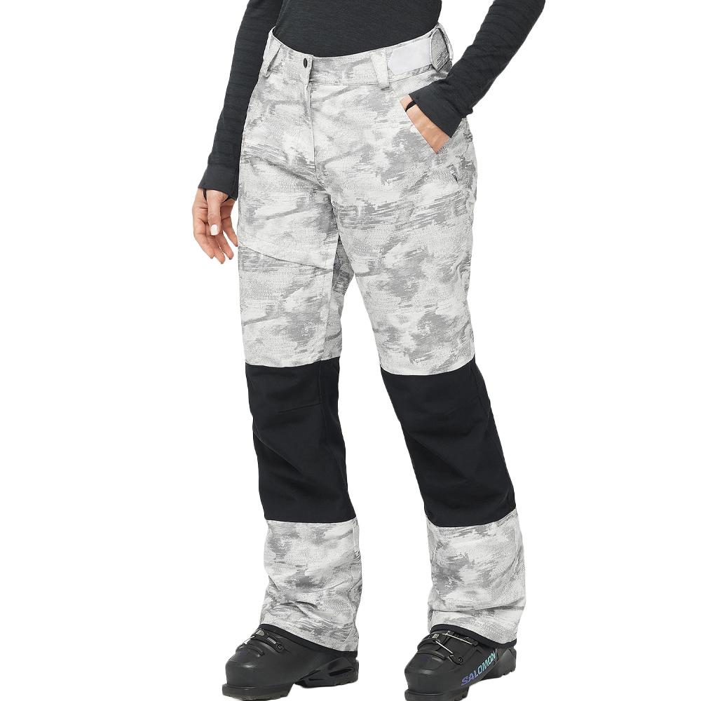 Pantalon de ski Gris/Noir Femme Salomon Bashley pas cher