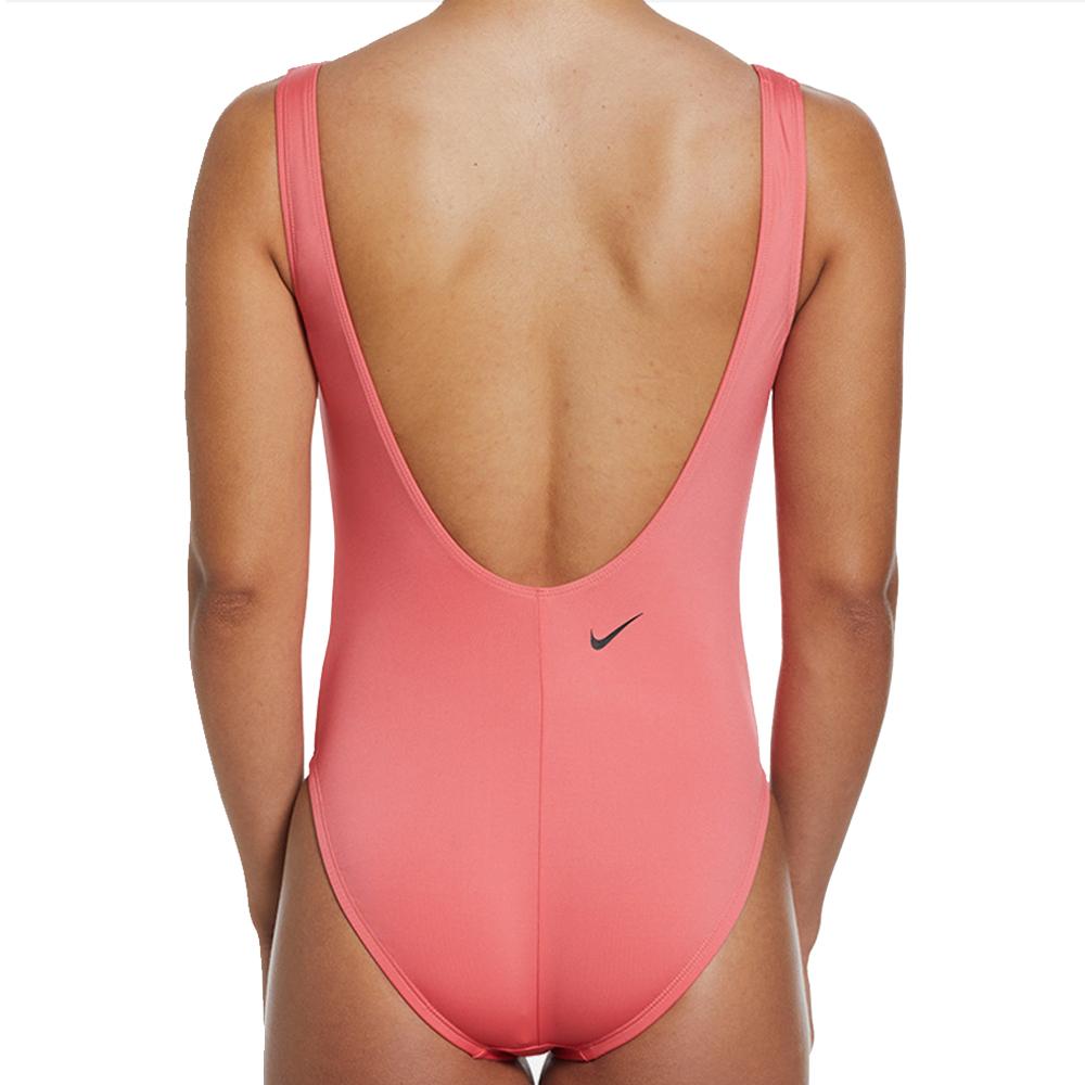 Bañador Nike U-back 1 pieza rosa, mujer ver 2
