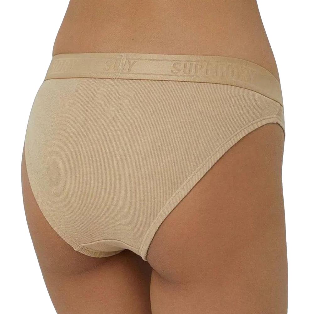 Culotte Beige Femme Superdry Ribbed vue 2
