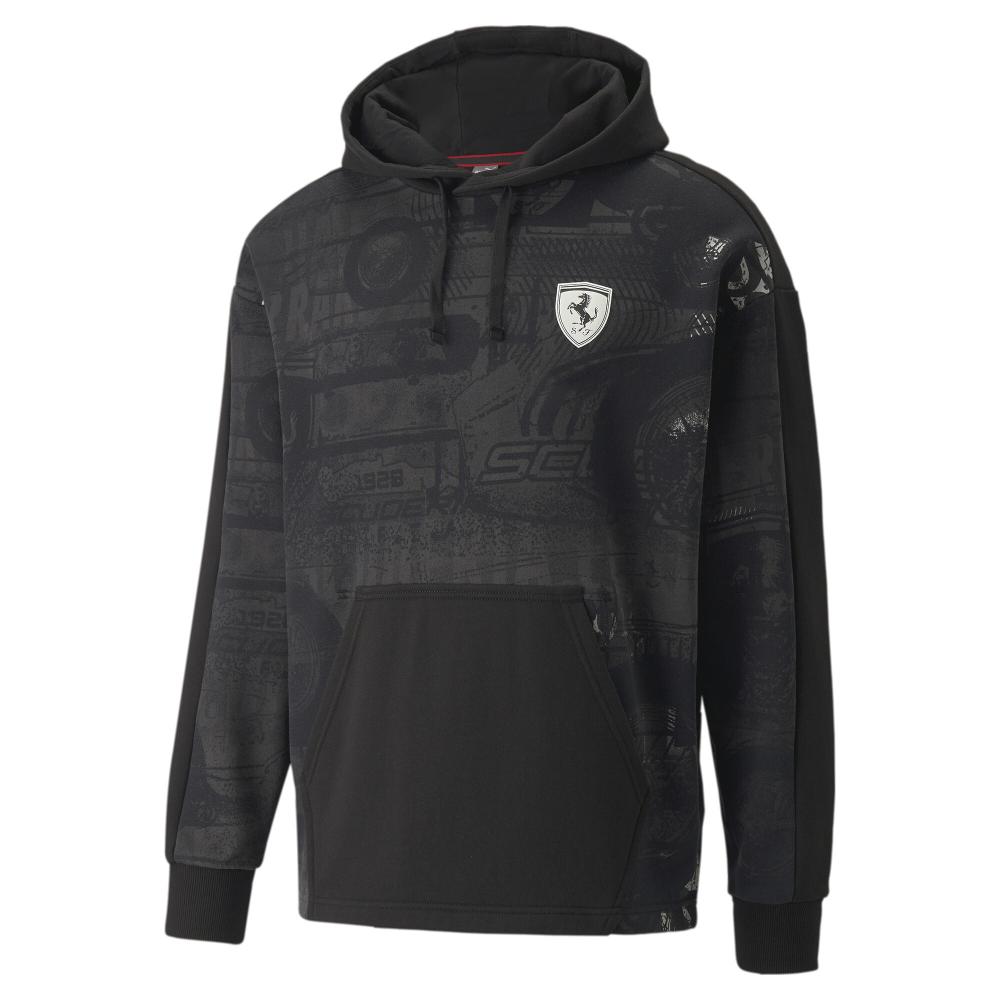 Sweat à Capuche Noir Homme Puma Ferrari 533718 pas cher