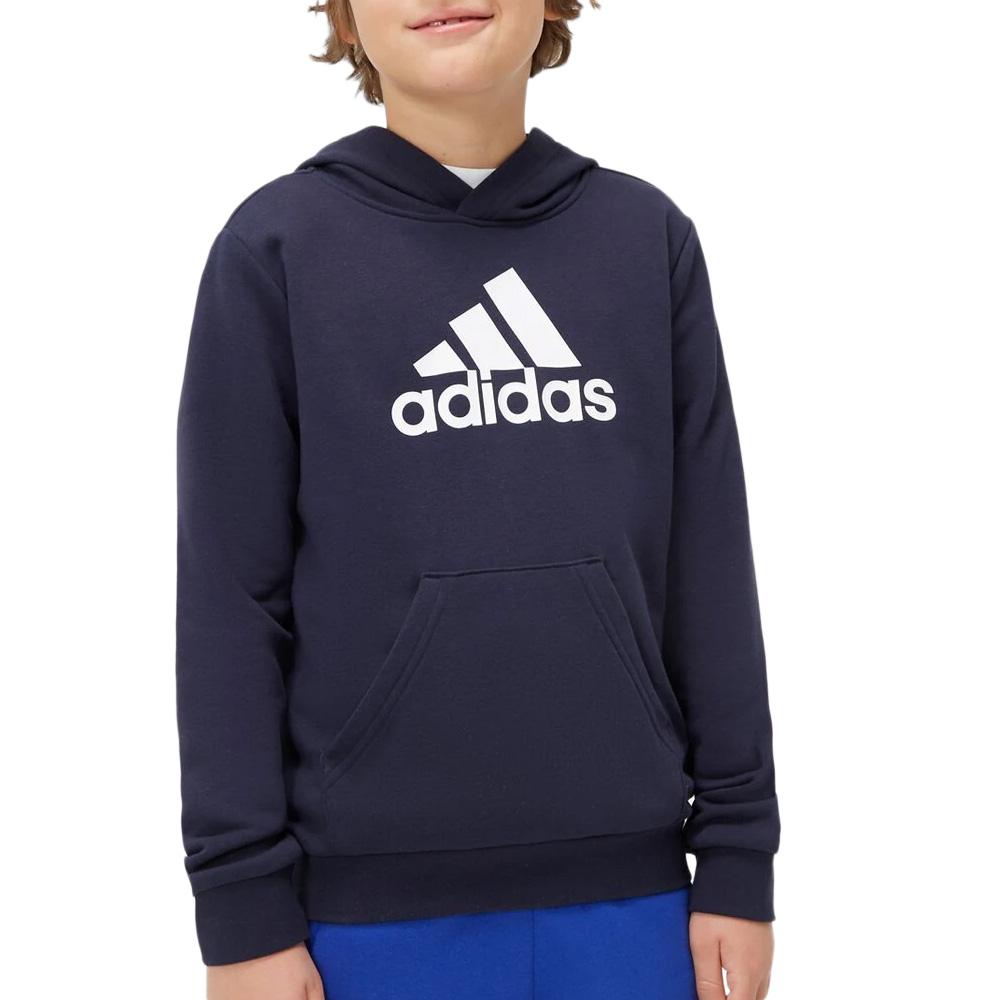 Sweat à Capuche Marine Garçon Adidas U Bl Hoodie pas cher