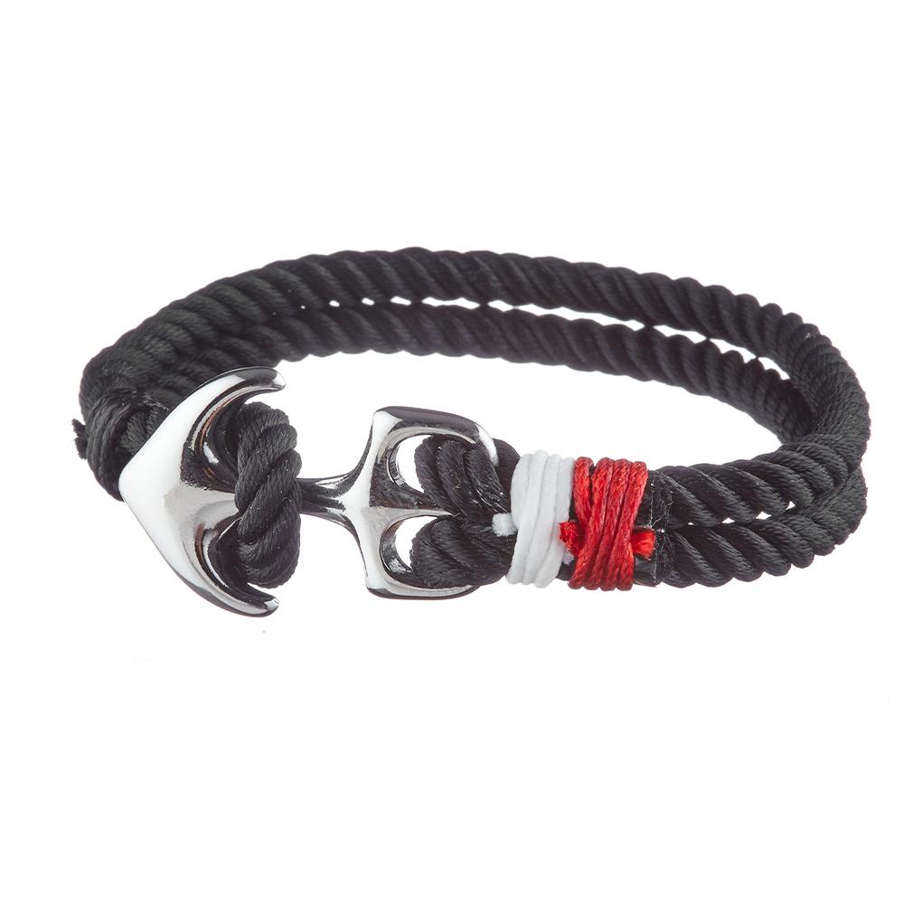 Bracelet Noir Homme Geographical Norway 315013 pas cher