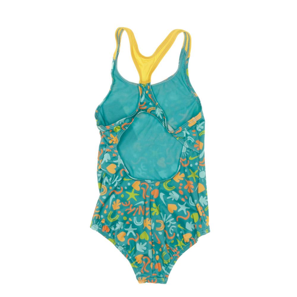 Maillot de bain Vert/Orange Fille Nike Racerback vue 2