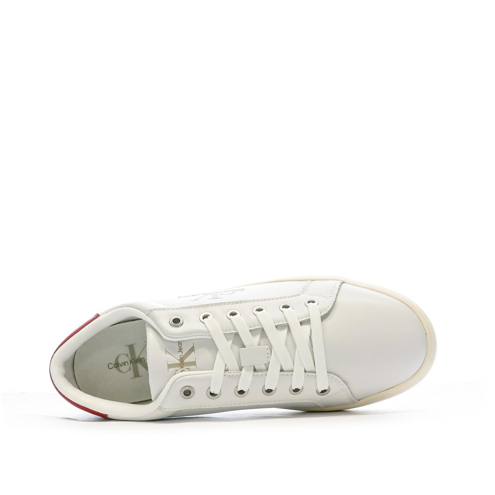 Baskets Blanc/Rouge Homme Calvin Klein Jeans YM0YM00491 vue 4